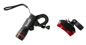 LED Fahrradleuchten Set, 3-tlg.