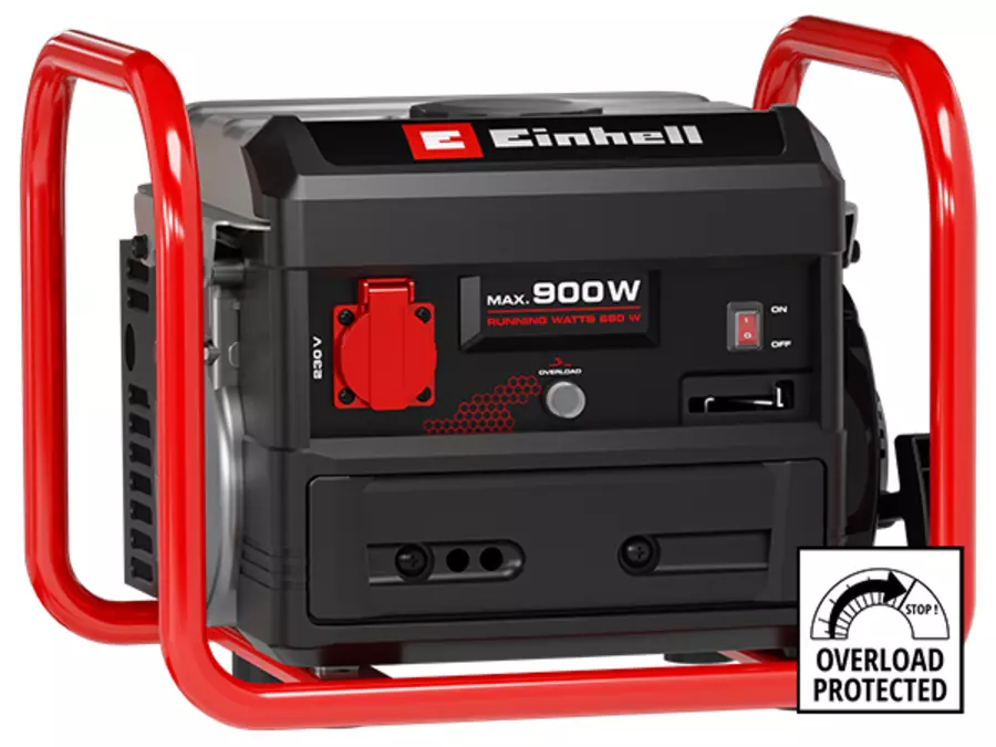 The Einhell TC-PG 900 power generator with overload protection on a white background.