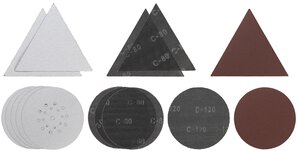 15-tlg. (Delta-)Schleifgitter-Set, Ø 225 mm