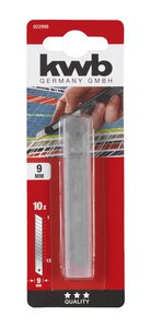 10 Ersatz Abbrechklingen, 9 mm