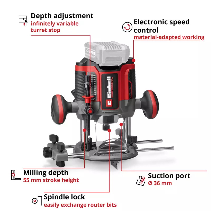 Einhell Cordless Router TP-RO 18/55 Li BL - Solo