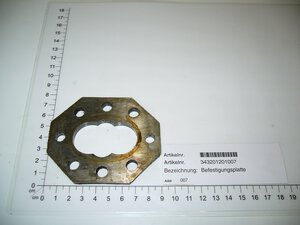 Casting iron plate
