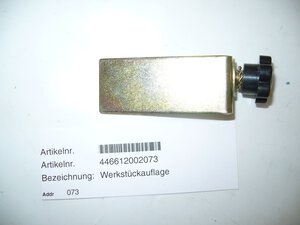 Werkstückauflage