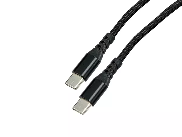 A single USB-C cable with both connectors visible, suitable for fast charging.