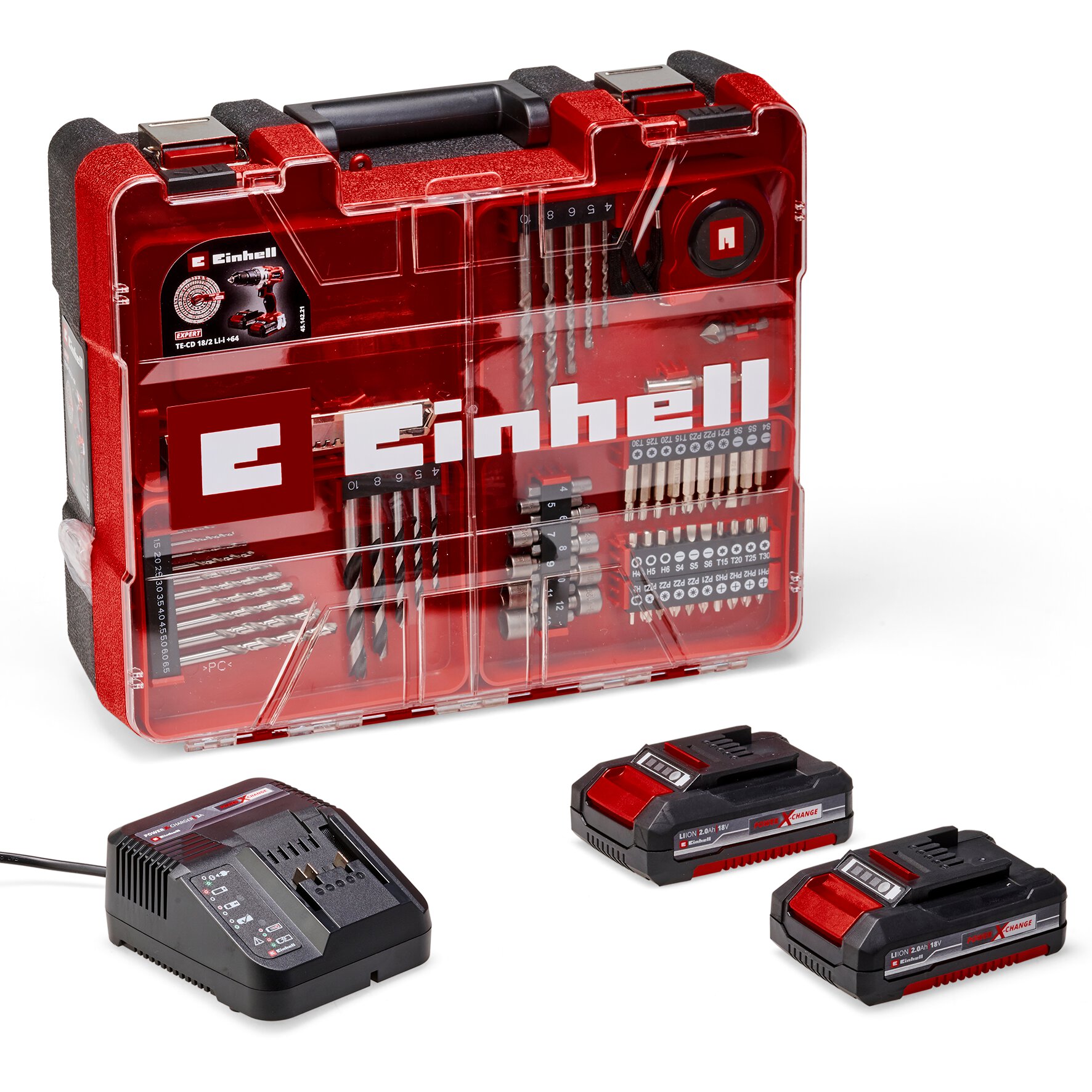 Einhell aku bušilica u setu TE-CD 18/2 Li Kit (2x1,5 Ah