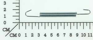 Tension pulley reset spring