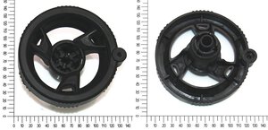 Bevel crank wheel