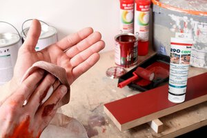 Handreinigungs- und Pflegecreme R90 care, 30 cm display