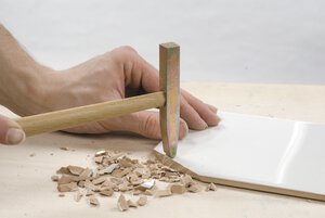 Martillo para azulejos, plano