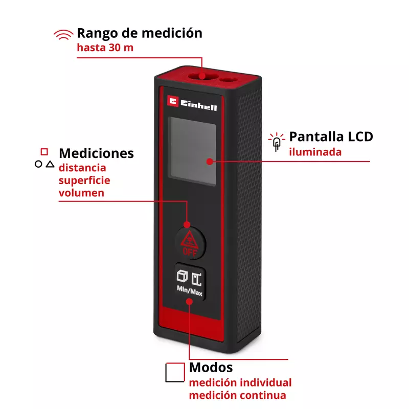 Einhell Herramienta de medición láser TC-LD 30 R