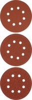QUICK-STICK Schleifscheiben, HOLZ & METALL, Edelkorund, Ø 125 mm, gelocht, SB