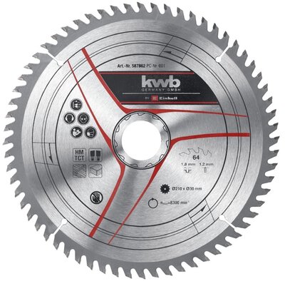 TCT Thin saw-blade 210x30 T64