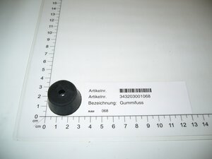 Rubber foot