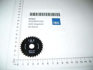 HSS Sägeblatt 30 Zähne