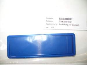 Abdeckung für Staufach
