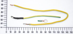 Yellow green line with earth t