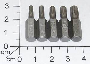 5xbits 25mm (T10,T15,T20,T25,T