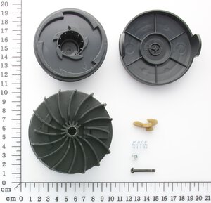 Spulenaufnahme mit Deckel