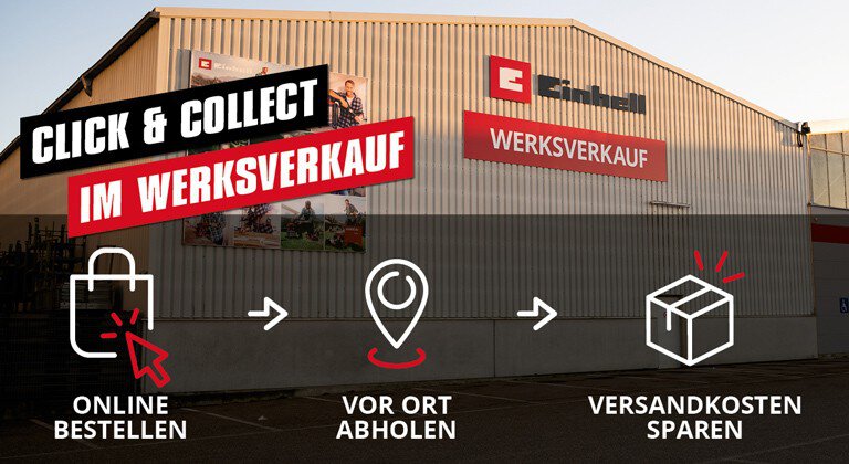 Click & Collect im Einhell Werksverkauf