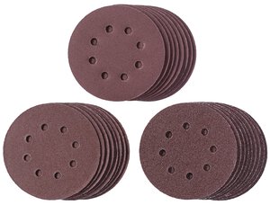 25-tlg. Schleifpapier-Set, Ø 125 mm