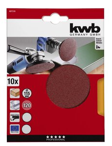 QUICK-STICK Schleifscheiben, HOLZ & METALL, Edelkorund, Ø 115 mm, SB