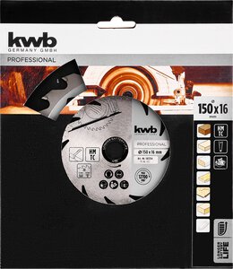 Thin-cut circular saw blade, hard metal tipped