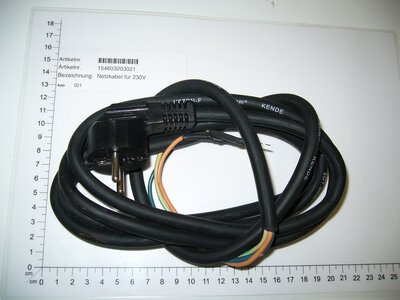 Netzkabel für 230V