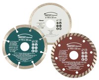 Diamond cutting disc set, 3 pcs.