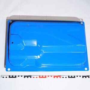Metal tank.