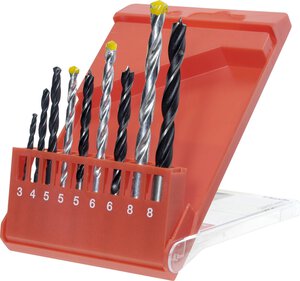 Mixed drill set, 9 pcs.