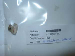 Entlüftungsschraube