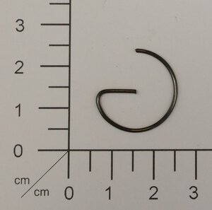 Wrist pin snap ring