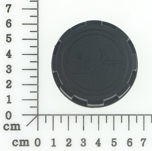Fuel filler cap with one-way v