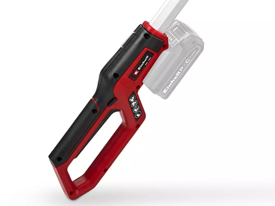 Faded charger and battery with red diagonal line, indicating accessories not included.