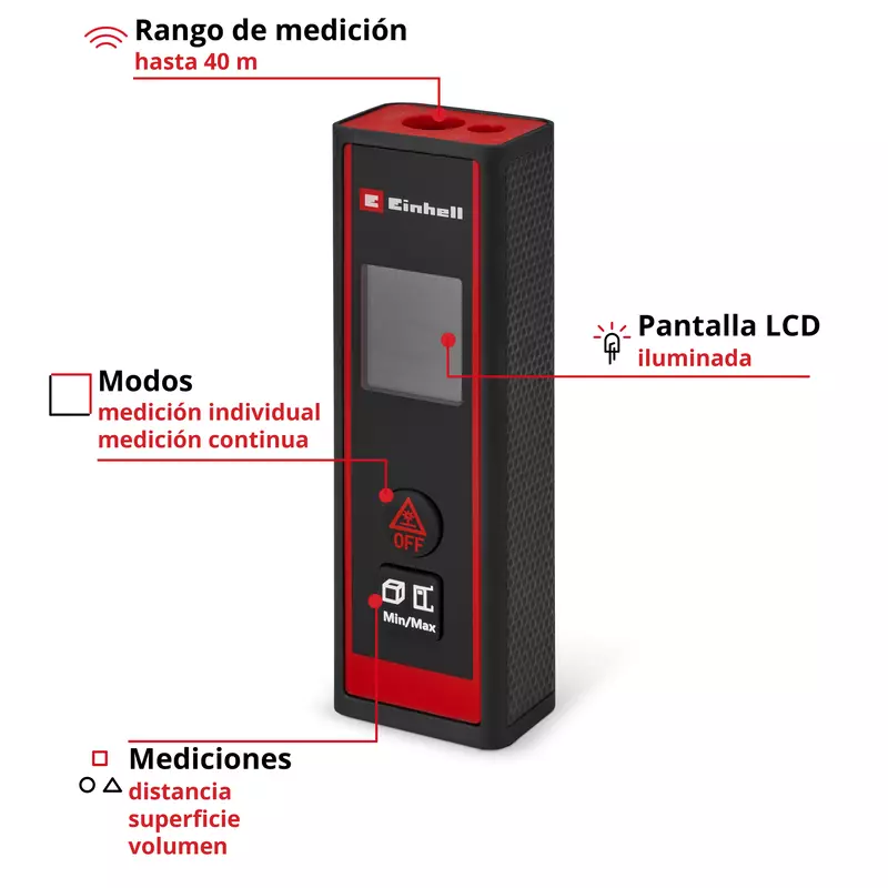 Einhell Herramienta de medición láser TC-LD 40 R