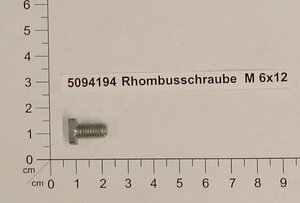 Rhombusschraube  M 6x12