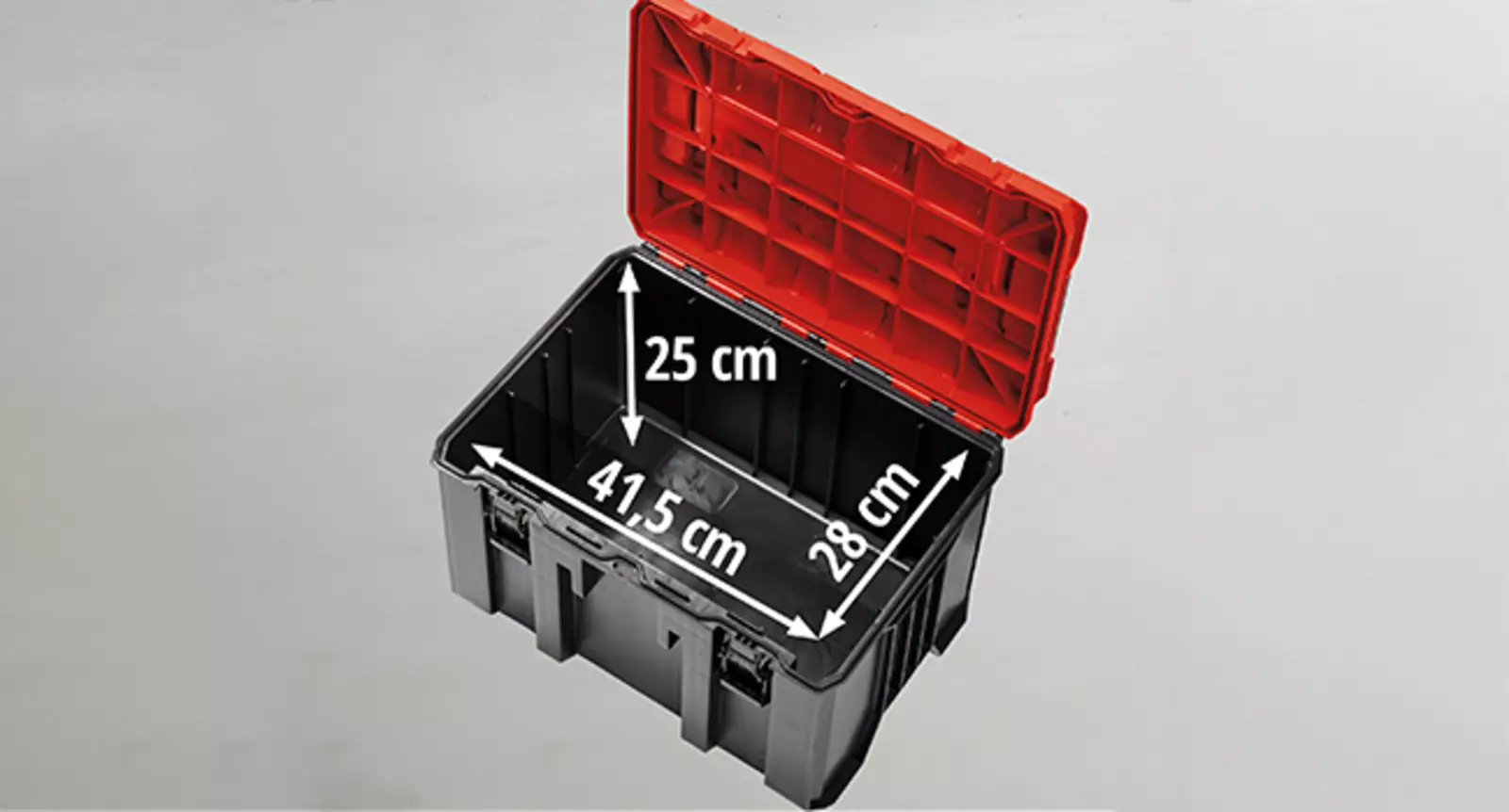 Spacious storage in the E-Case M