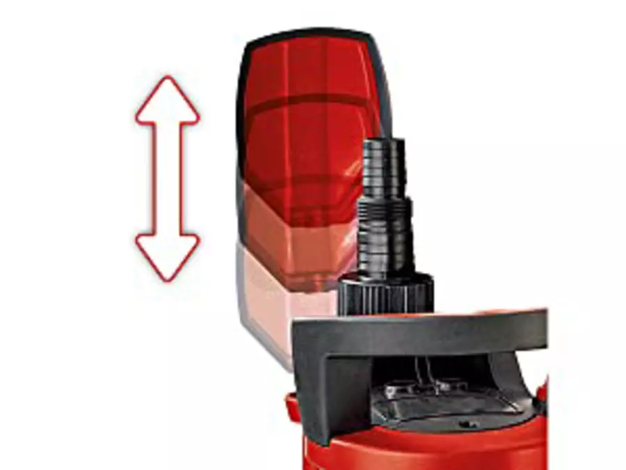 Height-adjustable float switch for the Einhell combination dirt water pump GE-DP 7330 LL, with a red housing and a double arrow.