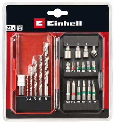 Bit drill set 22 pcs. S-Box