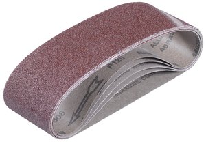 5-tlg. Schleifband-Set, Aluminiumoxid, 75 x 533 mm