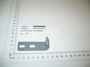 Adjusting plate