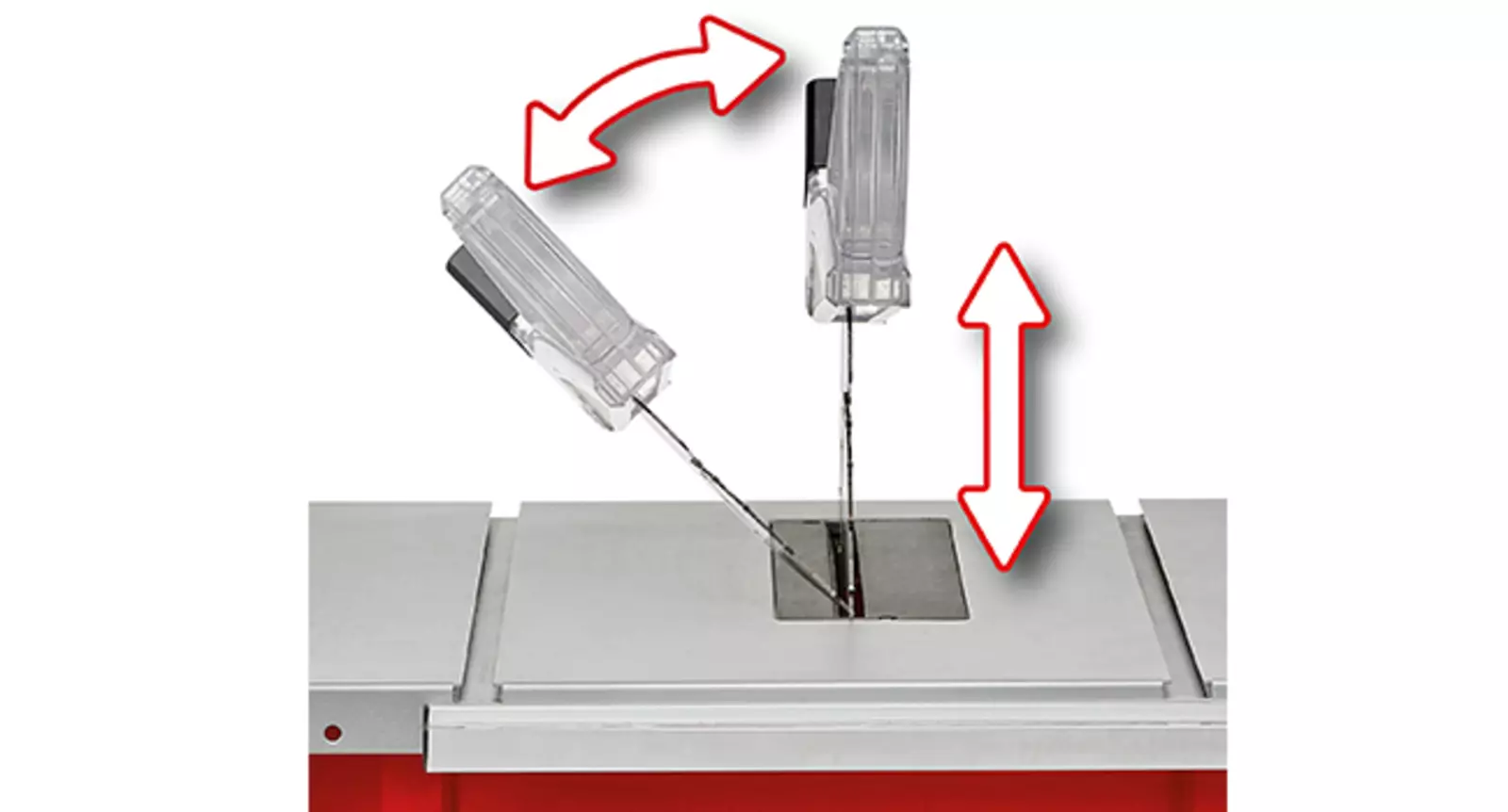 2-in-1-Sgeblatt-Verstellung