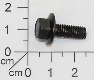 Hexagon bolts with flange M6X1
