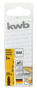 Stichsägeblätter, LAMINAT, Holzbearbeitung, Bi-Metall, 80/55, fein, Profi-Sparpack (premium)