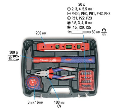 Werkzeugkoffer, 40-tlg.