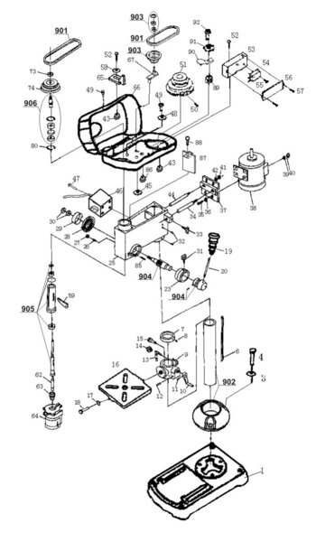Perceuse à Colonne Einhell TC-BD 630/1 - 630W - Perçage Précis Jusqu'à 60mm | 12 Vitesses | Mandrin 16mm