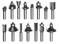 Router bit set 8 mm 15 pcs.