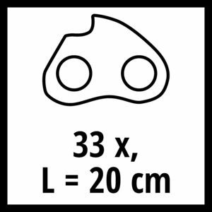 20 cm Saw Chain, 3/8", 33 DL, 1.1 mm