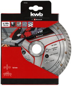 Diamond Cutting Disc, Turbo Rim, Ø 180 x 25.4 x 2.6 mm