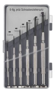 Feinmechaniker Schraubendrehersatz, Slot, 6-tlg.
